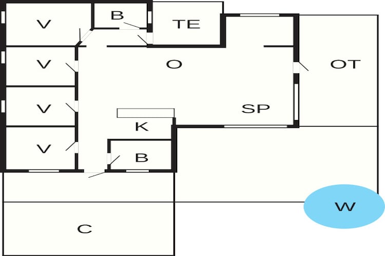 6 persoons vakantie huis in Ulfborg-Plattegrond