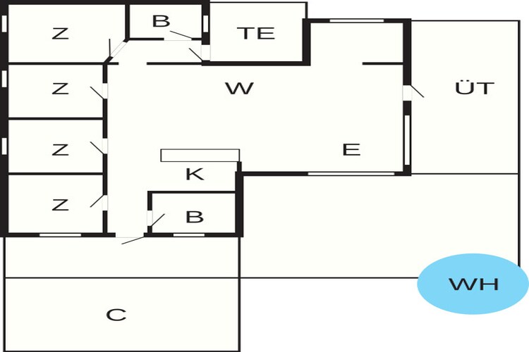 6 persoons vakantie huis in Ulfborg - Plattegrond