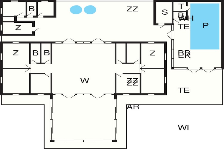 Maison de vacances pour 24 a Læsø-By Traum - Plan
