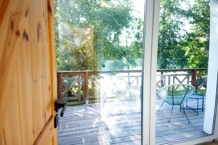 Dom wakacyjny w Starych Czaplach z dużą sauną-Terrasbalkon