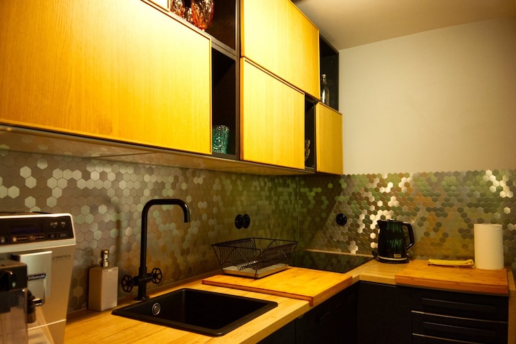 Dom wakacyjny w Starych Czaplach z dużą sauną-Keuken