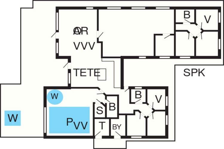 18 persoons vakantie huis in Ålbæk-Plattegrond