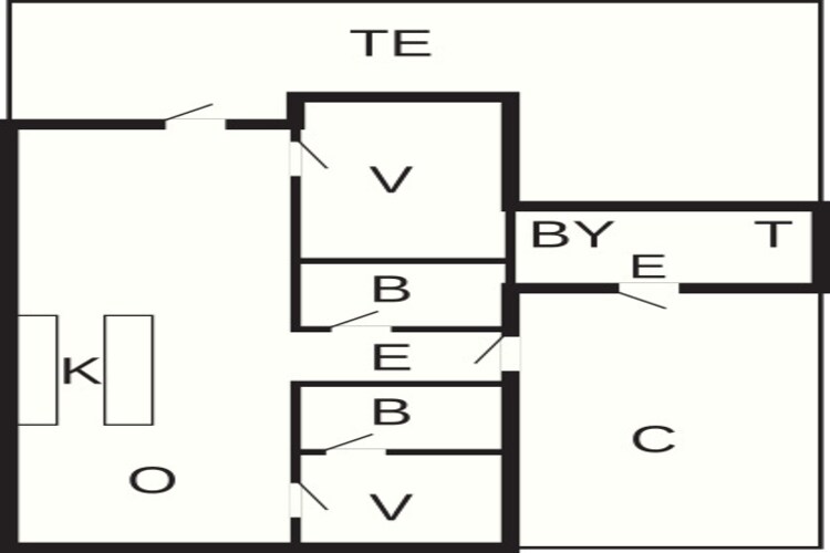 4 persoons vakantie huis in Gilleleje-Plattegrond