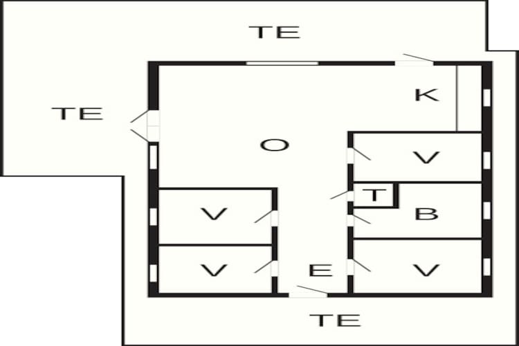 8 person holiday home in Væggerløse - Floor plan