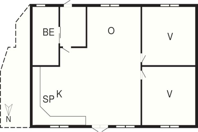 4 person holiday home in Ebeltoft-By Traum-Floor plan