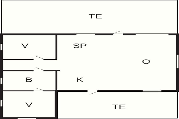 4 person holiday home in Hadsund-Floor plan