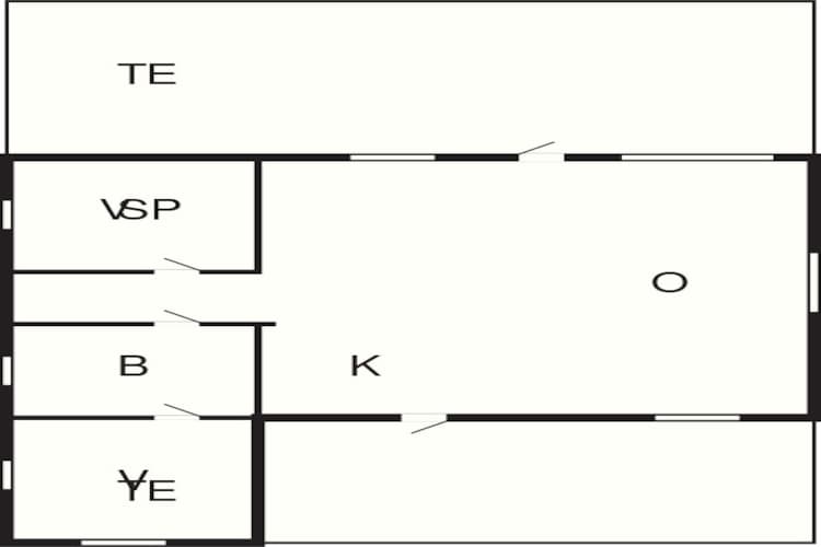4 person holiday home in Hadsund - Floor plan