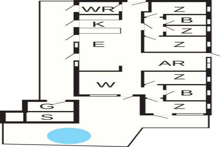14 persoons vakantie huis in Glesborg-By Traum-Plattegrond