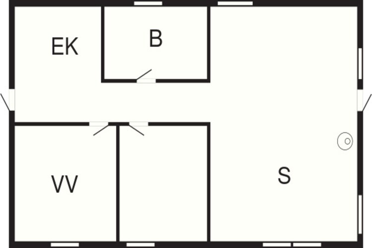 4 persoons vakantie huis in Hjørring-Plattegrond