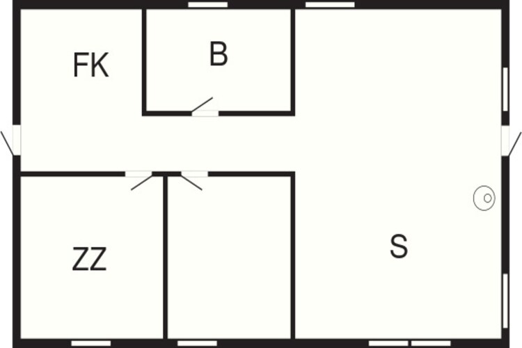 4 persoons vakantie huis in Hjørring-Plattegrond