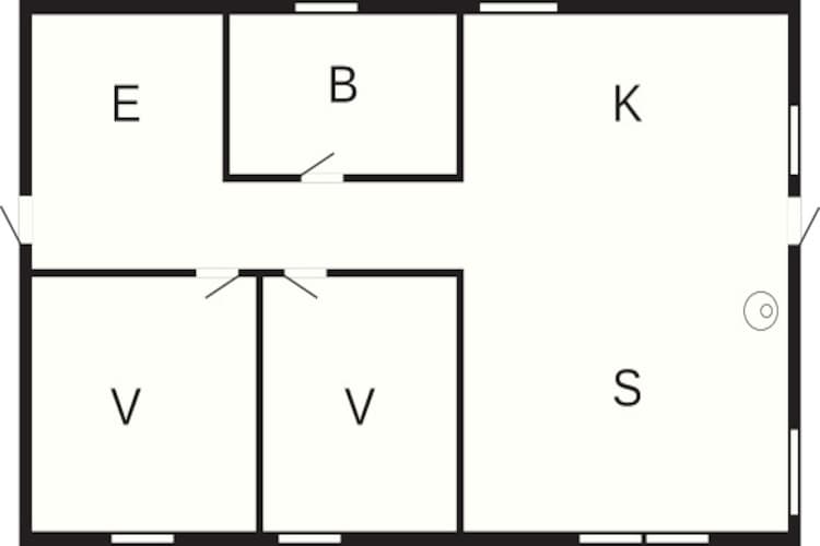 4 persoons vakantie huis in Hjørring-Plattegrond