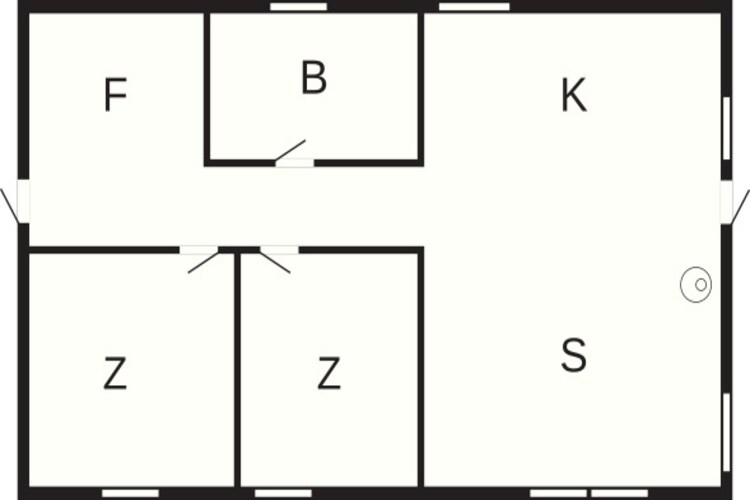 4 persoons vakantie huis in Hjørring-Plattegrond