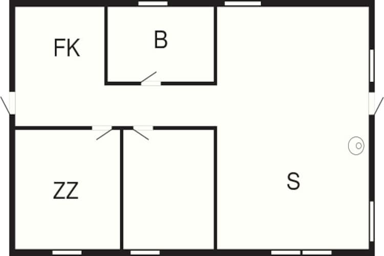 4 person holiday home in Hjørring - Floor plan
