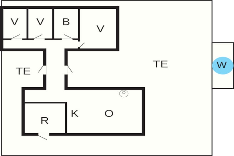 6 persoons vakantie huis in BØMLO-By Traum-Plattegrond