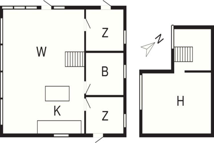 6 persoons vakantie huis in Karrebæksminde-Plattegrond