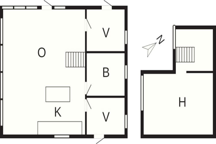 6 persoons vakantie huis in Karrebæksminde-Plattegrond