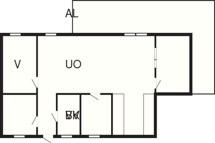 Maison de vacances pour 5 a MUNKEDAL-By Traum-Plan d'étage