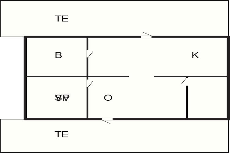 4 persoons vakantie huis in Svaneke-Plattegrond