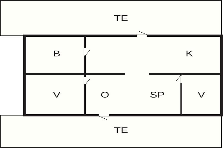 4 persoons vakantie huis in Svaneke-Plattegrond
