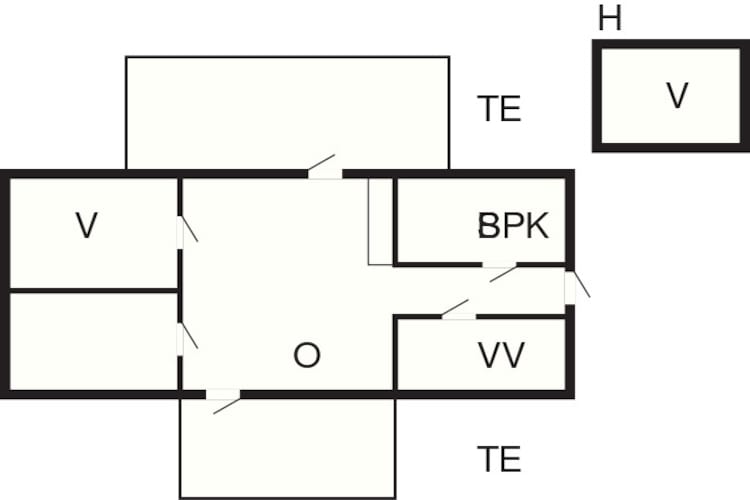 Maison de vacances pour 6 a Allinge-Plan d'étage