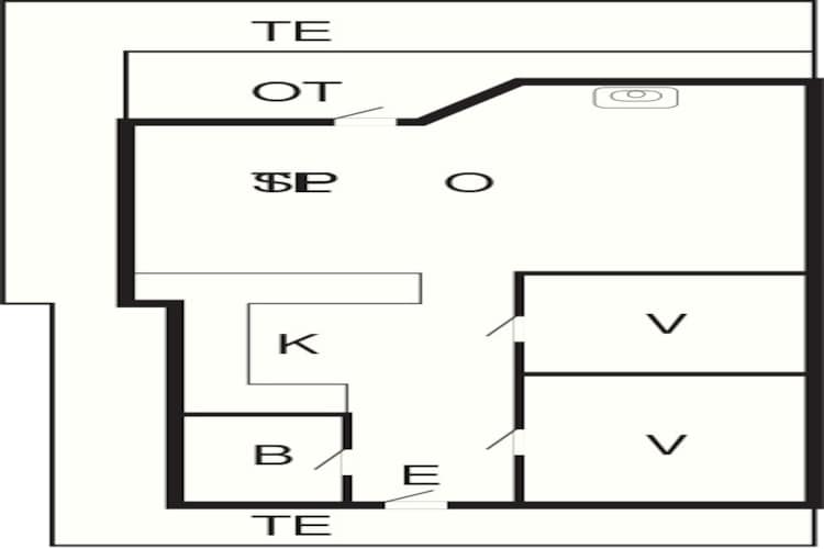 5 person holiday home in Brovst-By Traum-Floor plan