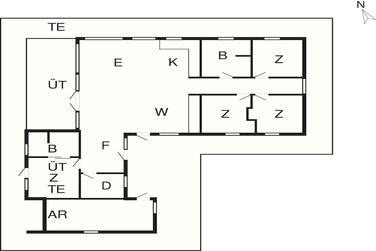 12 person holiday home in Lemvig-By Traum - Floor plan