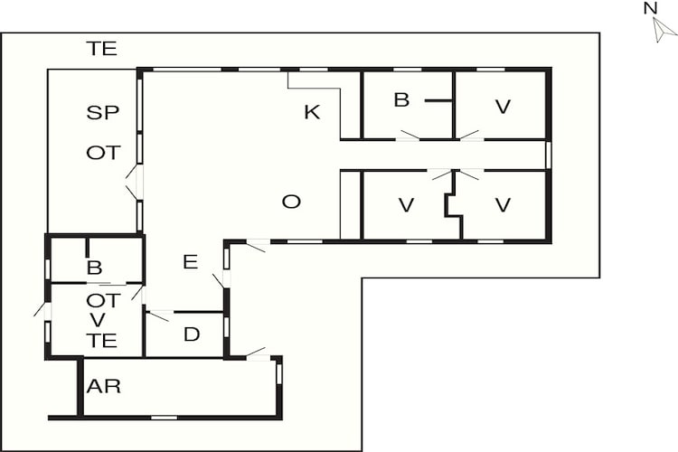 12 person holiday home in Lemvig-By Traum - Floor plan