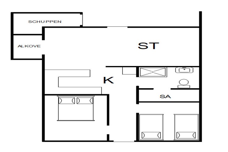 4 persoons vakantie huis in Hemmet-By Traum-Plattegrond
