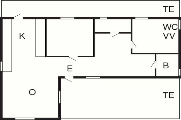 4 Personen Ferienhaus in GUSUM-By Traum-Grundriss