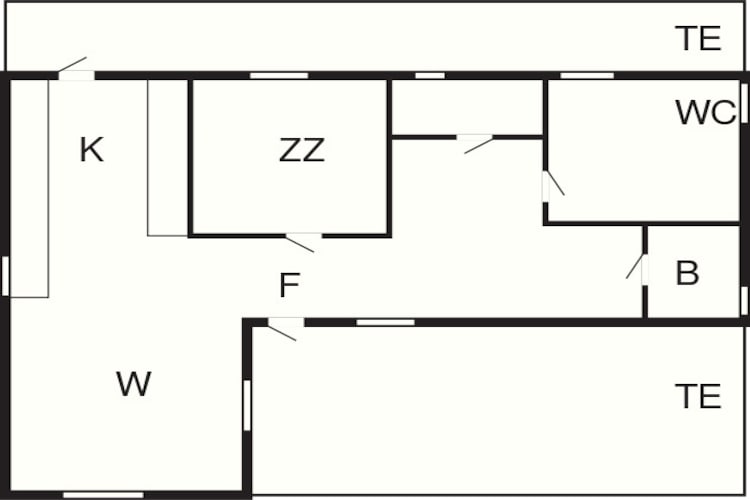 4 Personen Ferienhaus in GUSUM-By Traum-Grundriss