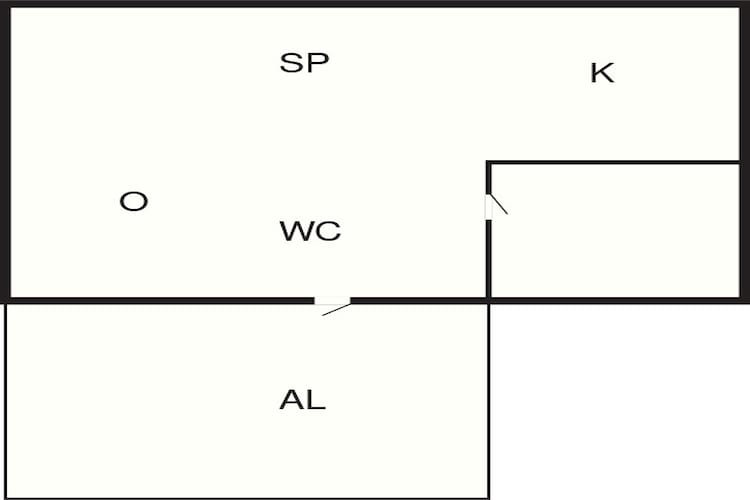 Maison de vacances pour 3 a BERGKVARA-By Traum-Plan d'étage