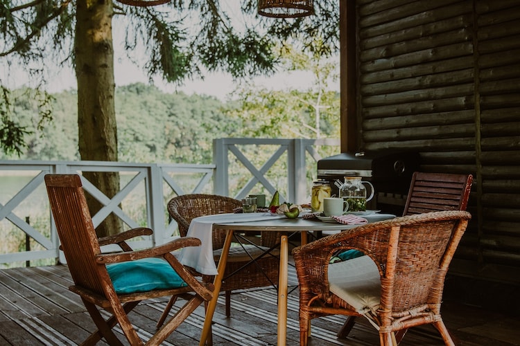 Dom pod Gruszą dla 4 os Klępnica - Terrasse / balcon