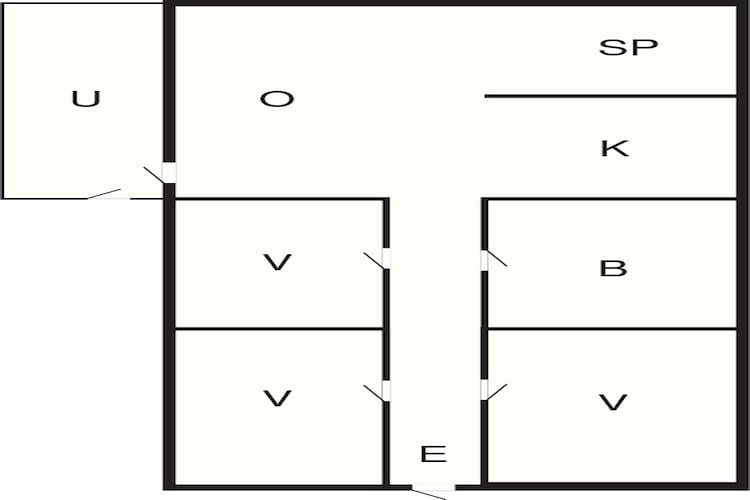 Maison de vacances pour 6 a Thisted-By Traum - Plan