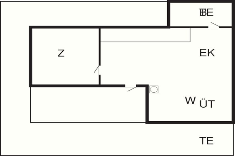 2 persoons vakantie huis in Ålbæk-By Traum - Plattegrond