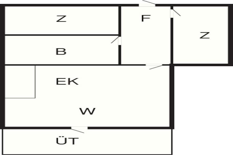 2 persoons vakantie huis in Ringkøbing - Plattegrond