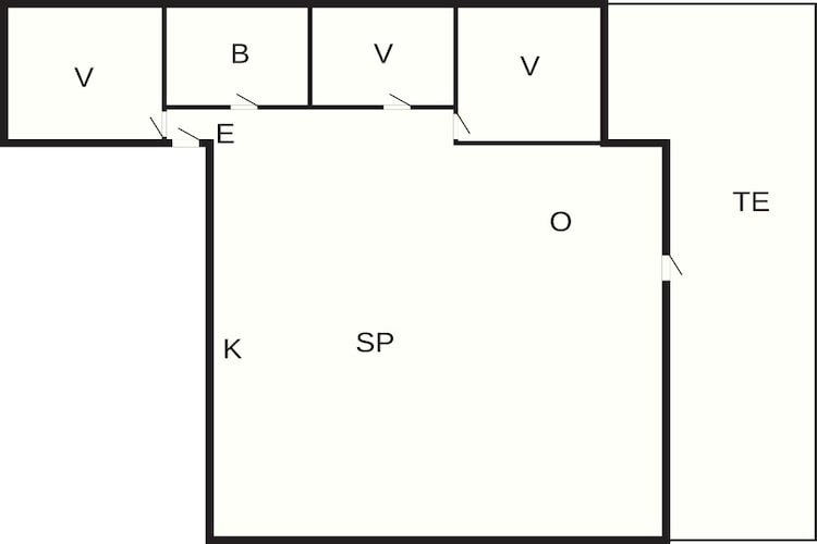 Maison de vacances pour 6 a Vestervig-By Traum - Plan
