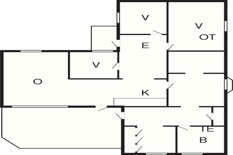 Cottage au bord du lac à Torsebo - Plan