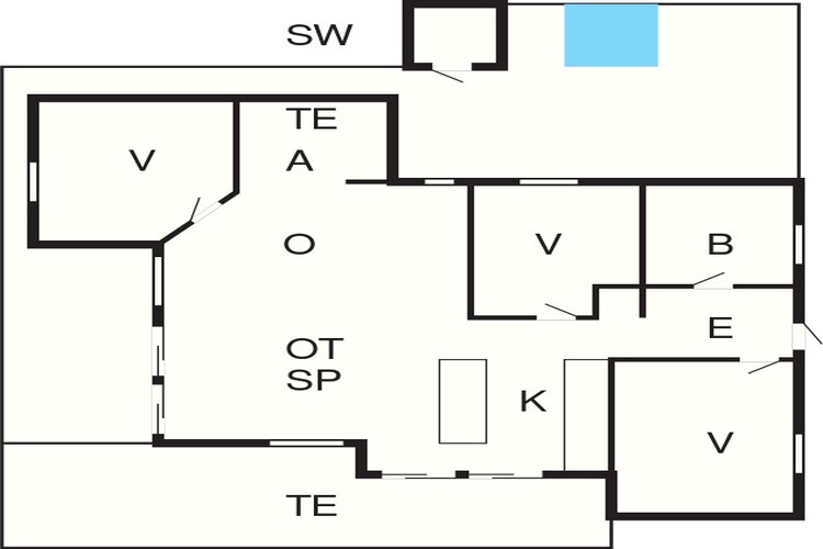 Strand retraite met sauna -- By Traum Ferienwohnungen-Plattegrond