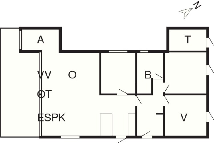 6 persoons vakantie huis in Rønde-By Traum-Plattegrond