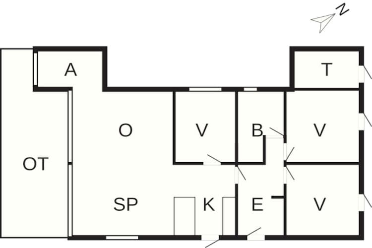 6 persoons vakantie huis in Rønde-By Traum-Plattegrond