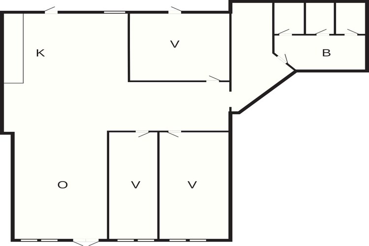 2 room,2 bath,View dune,G.Floor,Premi-Plattegrond