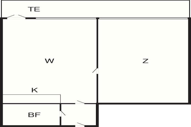 2 room,View dune,G.Floor/1.floor,Prem - Plattegrond