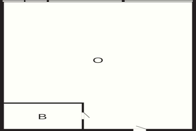 1 vær,Standard, stue/1.sal-Plattegrond