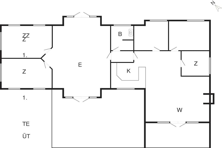 6 persoons vakantie huis in Væggerløse-By Traum-Plattegrond