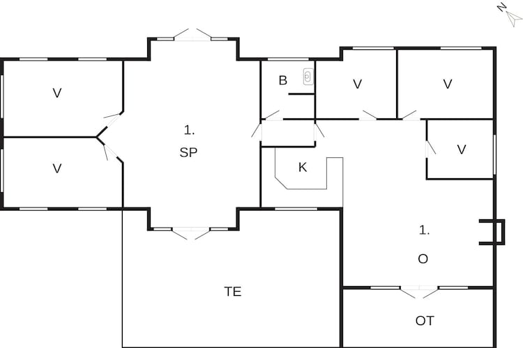 6 persoons vakantie huis in Væggerløse-By Traum-Plattegrond