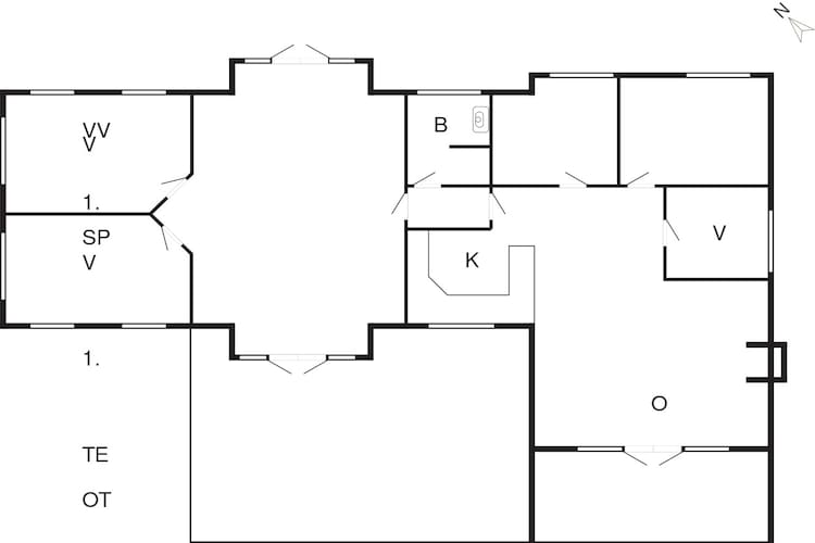 6 persoons vakantie huis in Væggerløse-By Traum - Plattegrond