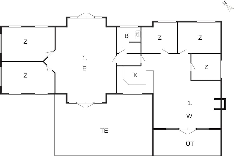 6 persoons vakantie huis in Væggerløse-By Traum - Plattegrond