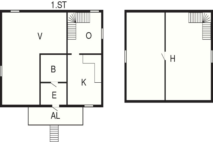 4 person holiday home in Hedekas-By Traum - Floor plan