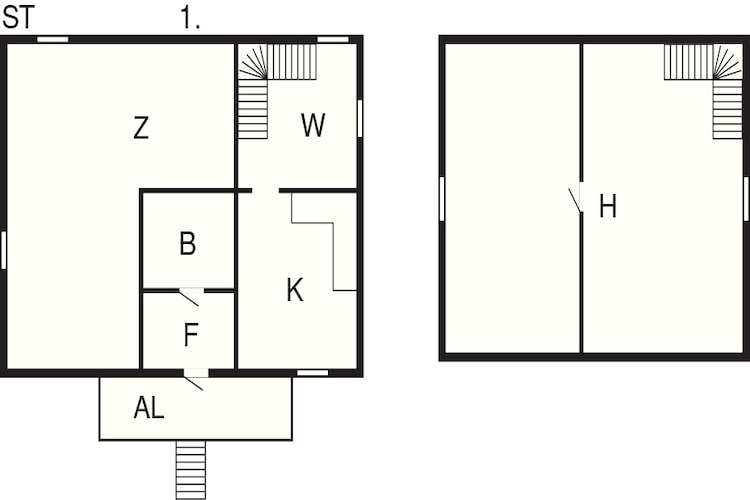 4 person holiday home in Hedekas-By Traum - Floor plan
