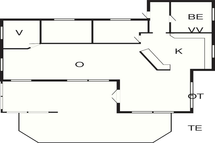 6 person holiday home in Bording-By Traum - Floor plan